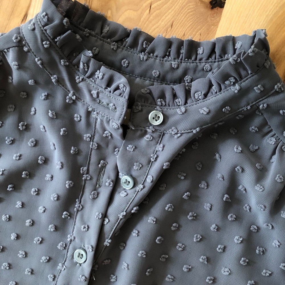 J. Crew Swiss Dot Blouse